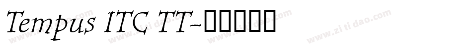 Tempus ITC TT字体转换